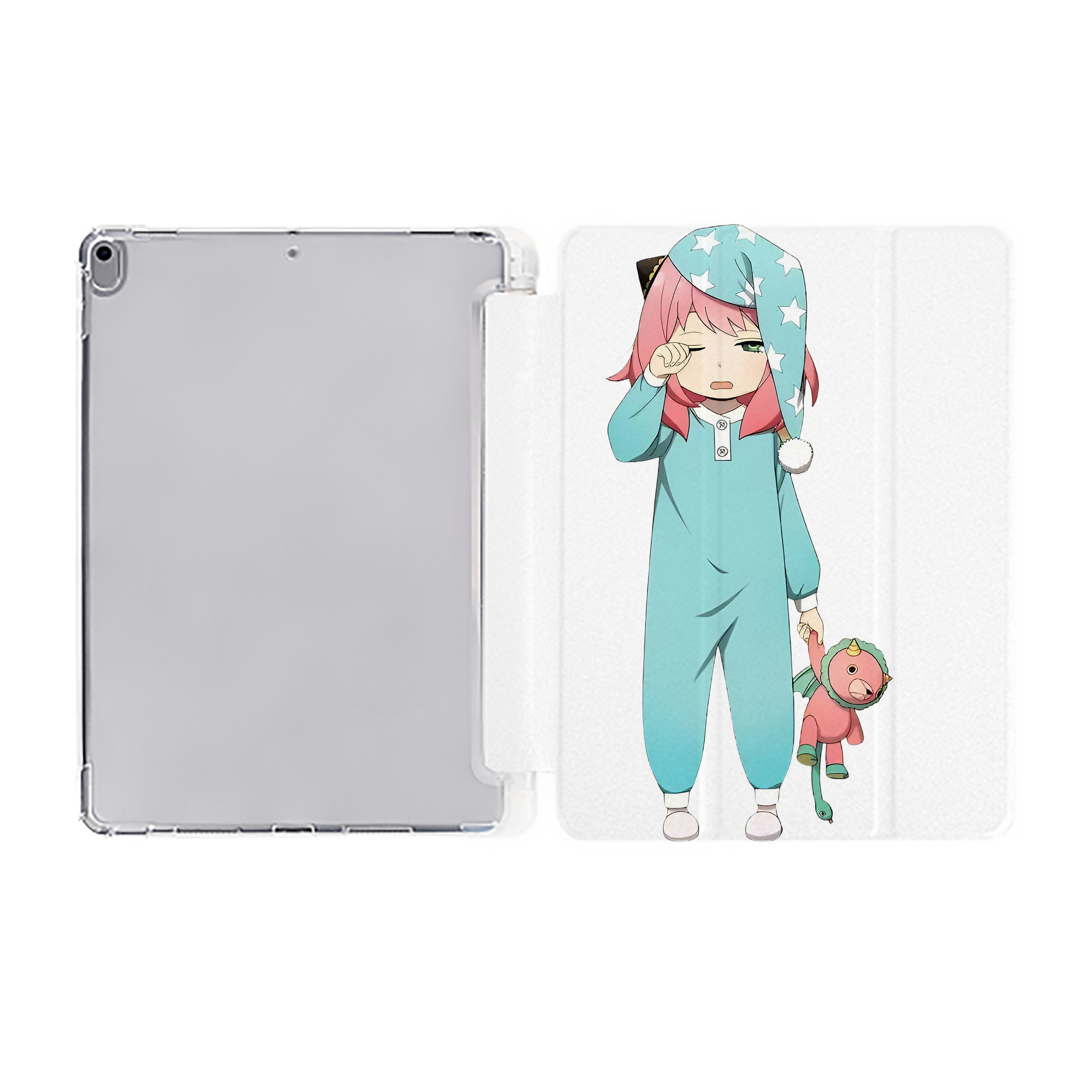 （画像用） SPY×FAMILY间谍家家酒 IPad ケース ペン収納付き 三つ折りスタンド PUレザー×シリコン 対応機種9.5/10.5/10.9インチ